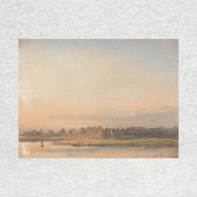 View of the Elbe by Johan Christian Dahl by Classic Art Stall